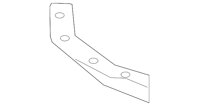 53852-53040 FENDER LINER EXTENSION, LEFT