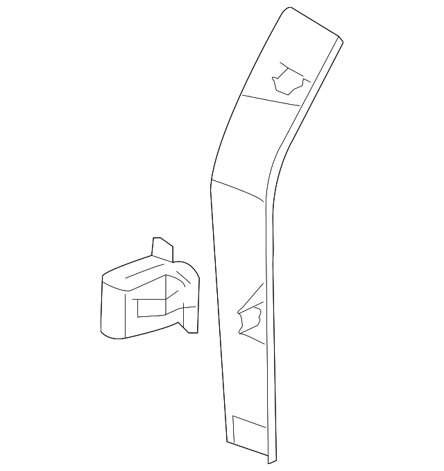 15259187 Деталь FRONT TRIM, RIGHT