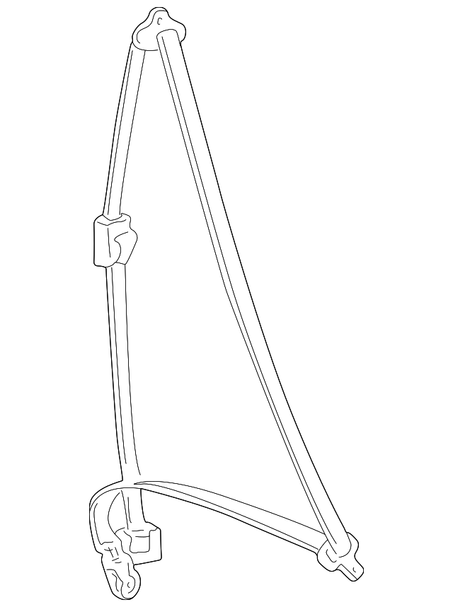 88810-3D500-LK Деталь BELT & RETRACTOR, LEFT