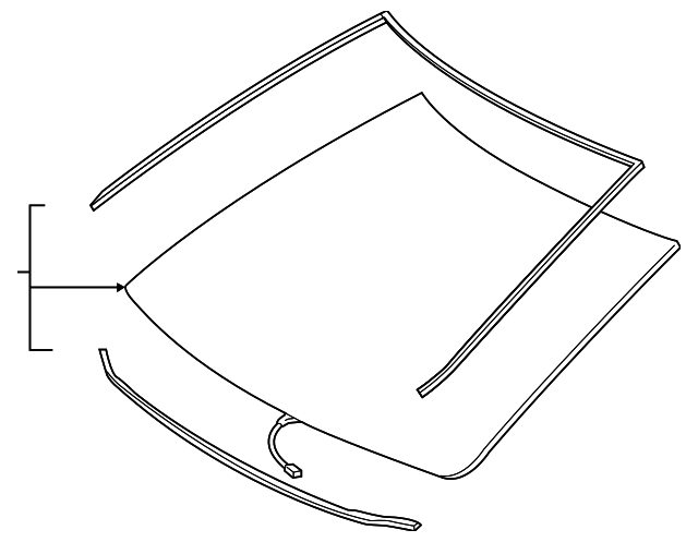 56101-06540 Деталь WINDSHIELD