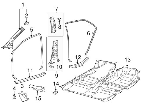 Yaris INTERIOR TRIM - PILLARS 3