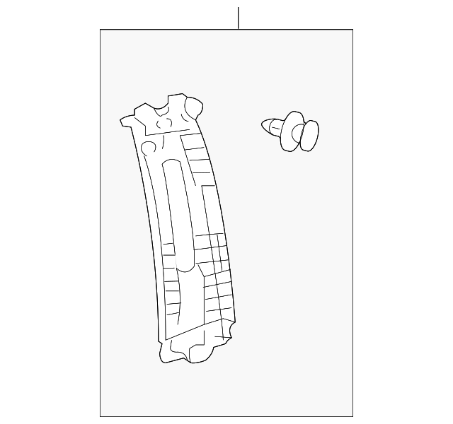 62411-52150-B0 Деталь UPR CTR PLR TRIM, RIGHT