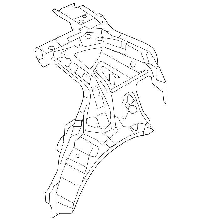 71601-2S231 Деталь INNER QTR PANEL, LEFT