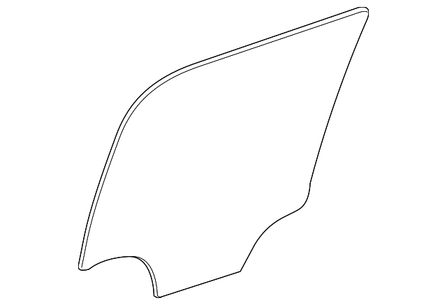 22839373 DOOR GLASS, LEFT