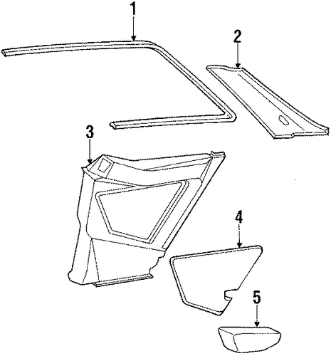 300CE QUARTER PANEL TRIM