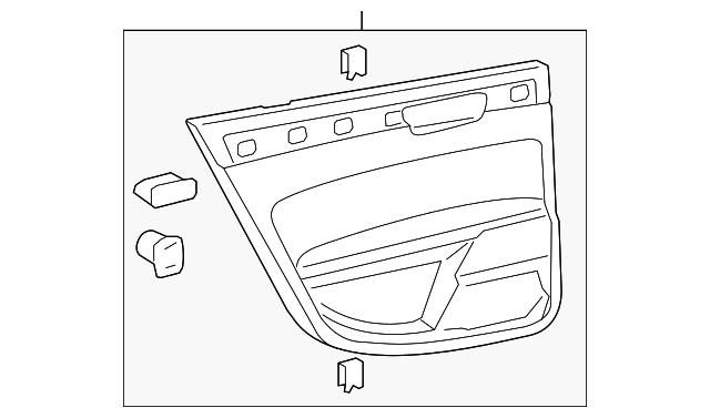 3D7-867-211-C-5M4 Деталь DOOR TRIM PANEL, LEFT