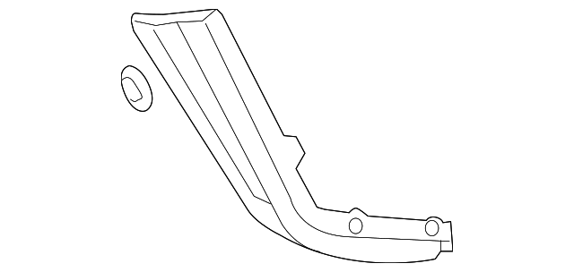 3D4-867-055-E-92Y Деталь FRAME TRIM, LEFT