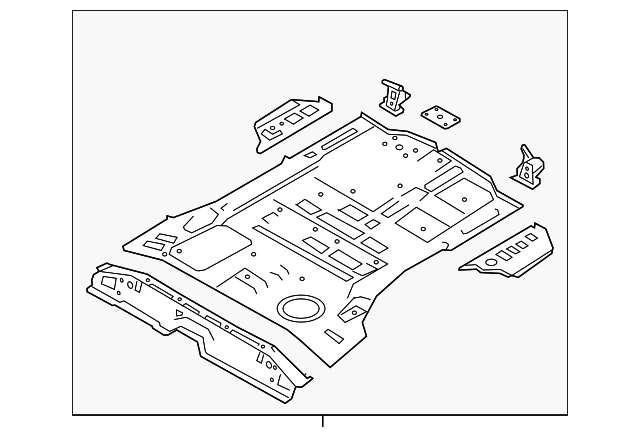 65510-4Z000 Деталь REAR FLOOR PAN