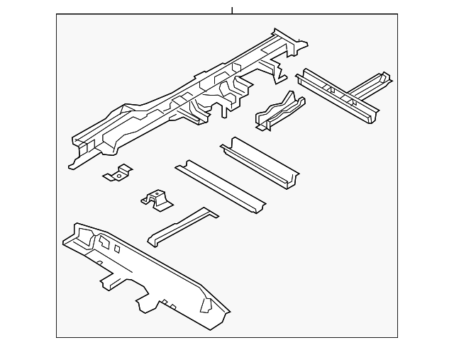 65700-4Z000 Деталь REAR FRAME ASSY, RIGHT