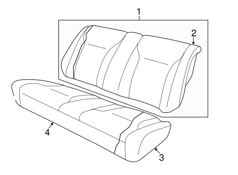 Sebring REAR SEAT COMPONENTS 2