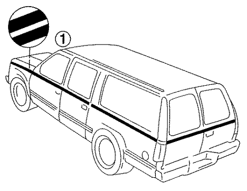 Suburban K2500 STRIPE TAPE