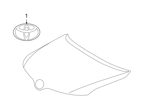 Venza EXTERIOR TRIM - HOOD