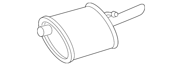 25657447 Деталь MUFFLER W/TPIPE, LEFT