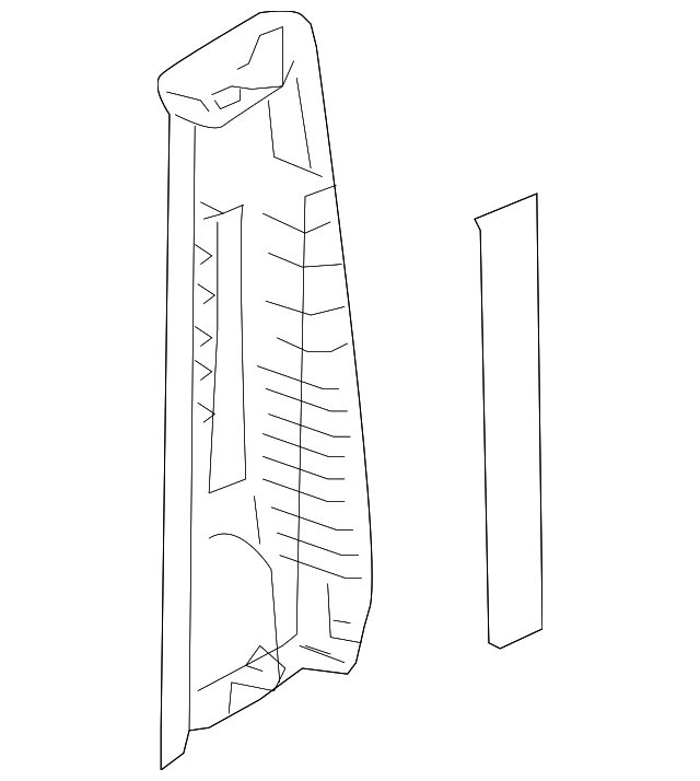 BBM4-68-210C-75 Деталь UPR CTR PLR TRIM, LEFT