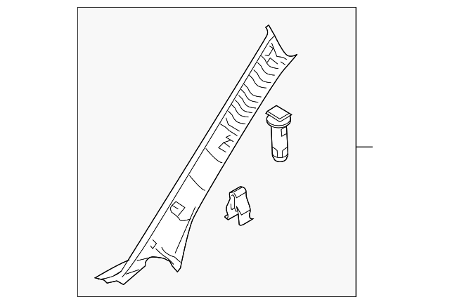 BBM4-68-160D-75 Деталь WNDSHLD PLR TRIM, RIGHT