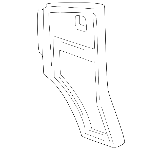 15560360 Деталь COWL TRIM, RIGHT