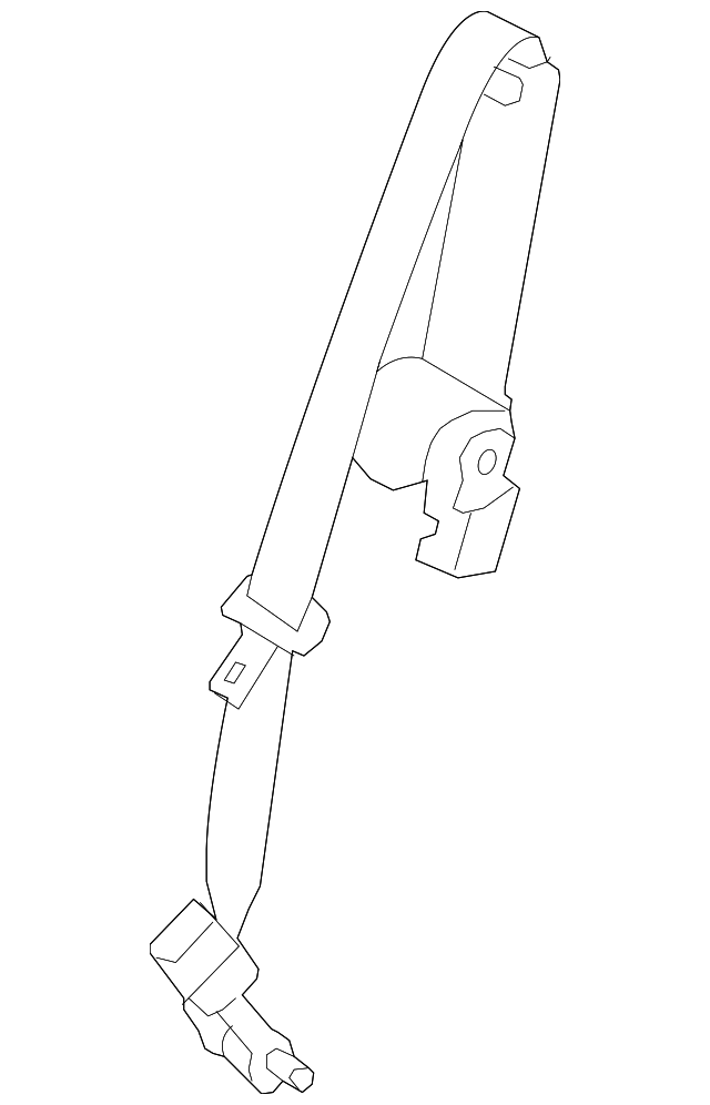 BT4Z-78611B64-AA Деталь CENTER SEAT BELT
