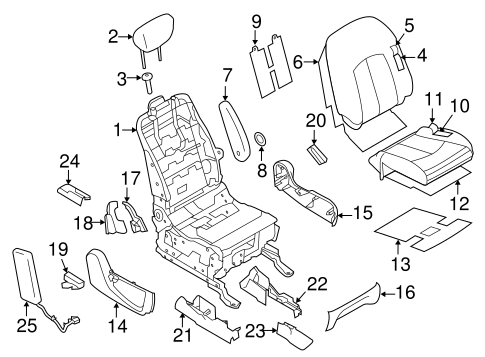 Quest PASSENGER SEAT COMPONENTS 2