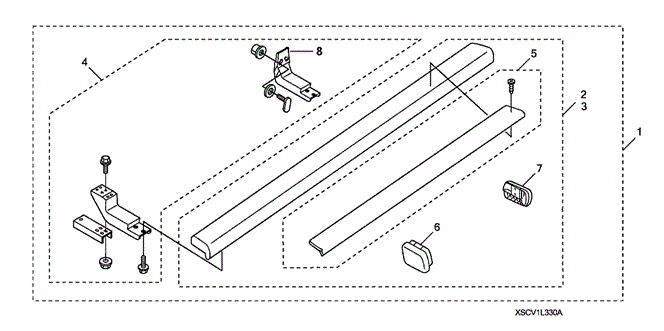 ACCESSORIES/SIDE STEPS (2) for 2010 Honda ELEMENT #1