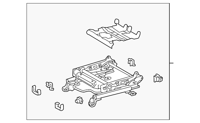71110-06121 Деталь SEAT ADJUST ASSY, RIGHT