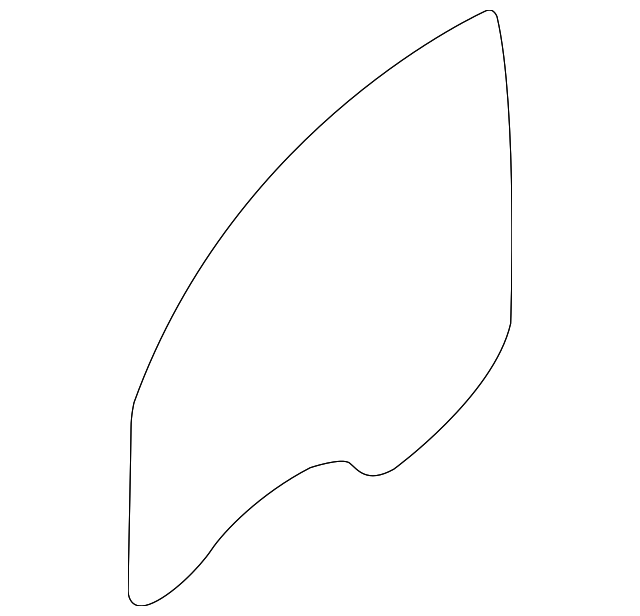 51-33-7-003-009 Деталь DOOR GLASS, LEFT