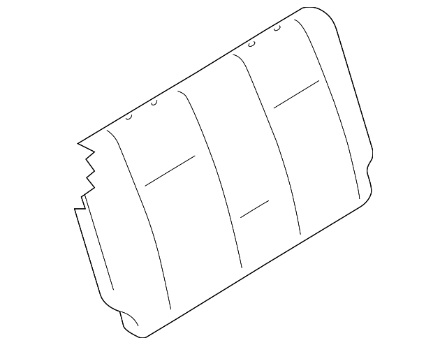 8738068DP0GG7 Деталь SEAT BACK COVER