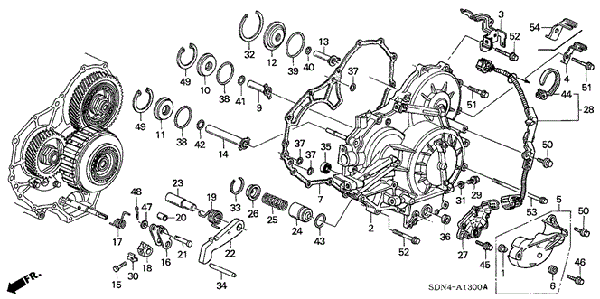 TRANSMISSION - AUTOMATIC/AT LEFT SIDE COVER (V6) for 2003 Honda ACCORD COUPE #1