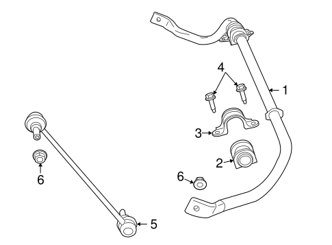 Routan STABILIZER BAR & COMPONENTS
