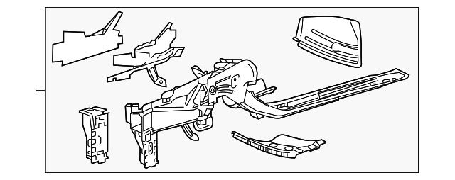 23367399 Деталь LOWER RAIL ASSY, LEFT