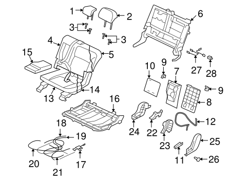 Outlander REAR SEAT COMPONENTS 3