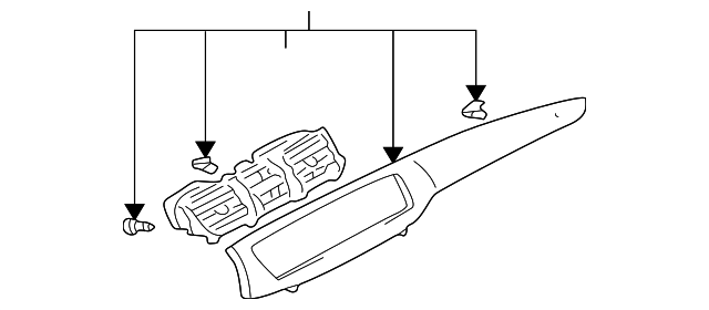 MR633895 Деталь UPPER TRIM, RIGHT