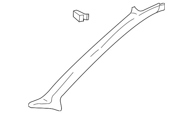 85810-25550-LT Деталь WINDSHIELD PILLAR TRIM, LEFT