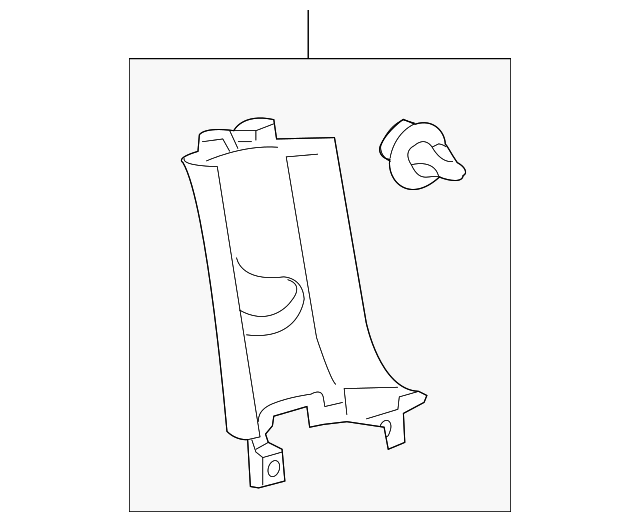 62420-21041-B0 UPR CTR PLR TRIM, LEFT