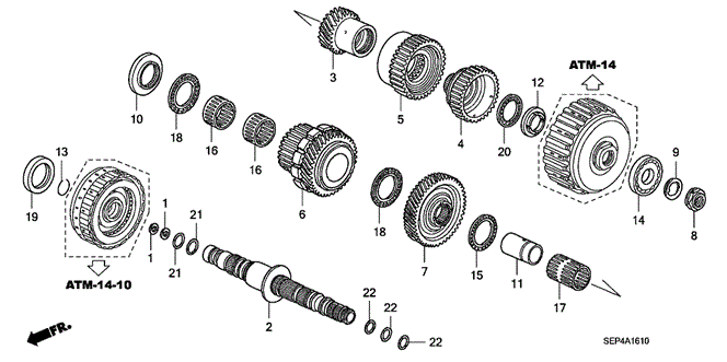 TL AT SECONDARY SHAFT ('07)