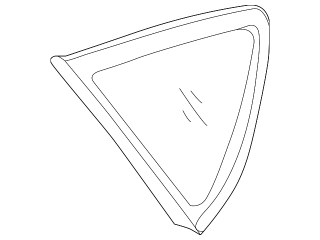 87820-1R220 Деталь QUARTER GLASS, RIGHT