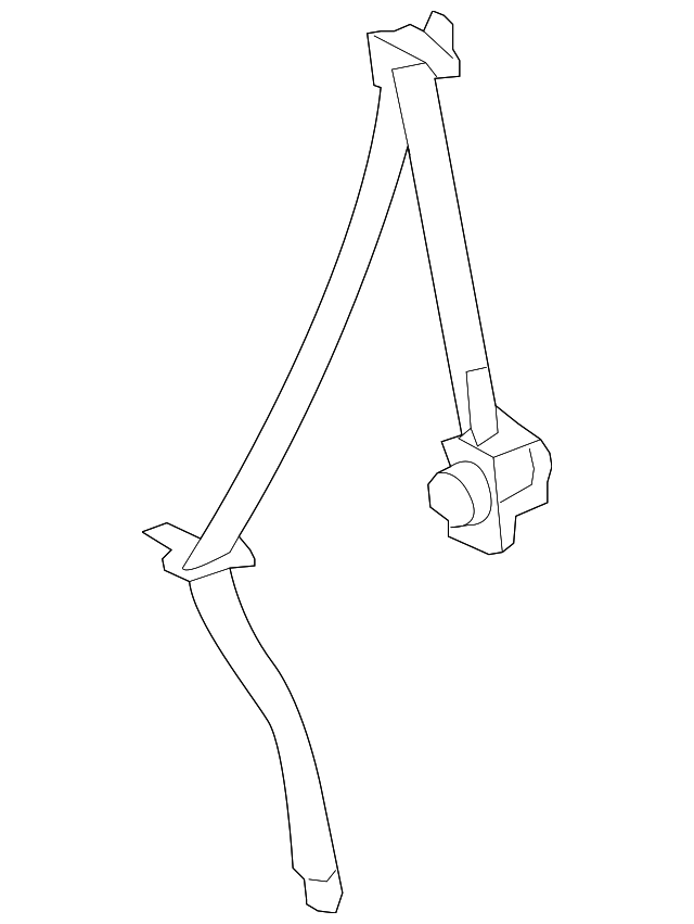 73370-42161-B3 Деталь BELT & RETRACTOR, LEFT