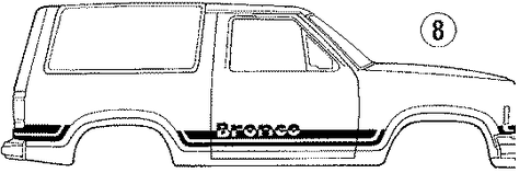 Bronco II STRIPE TAPE 7