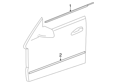 E550 EXTERIOR TRIM - DOOR