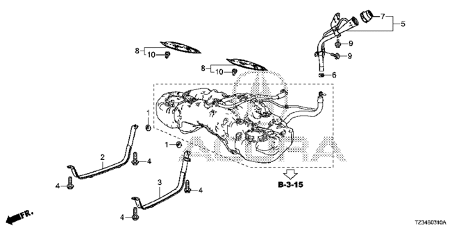 TLX FUEL FILLER PIPE (4WD)