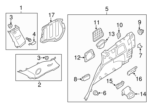 Sorento INTERIOR TRIM - QUARTER PANELS