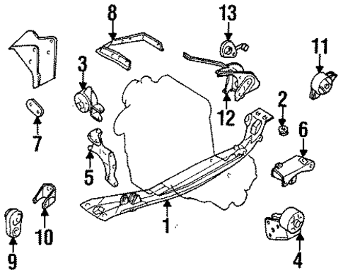Sentra ENGINE & TRANS MOUNTING