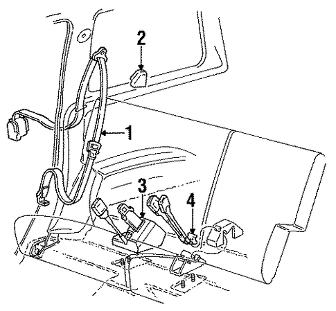 Explorer REAR SEAT BELTS 2