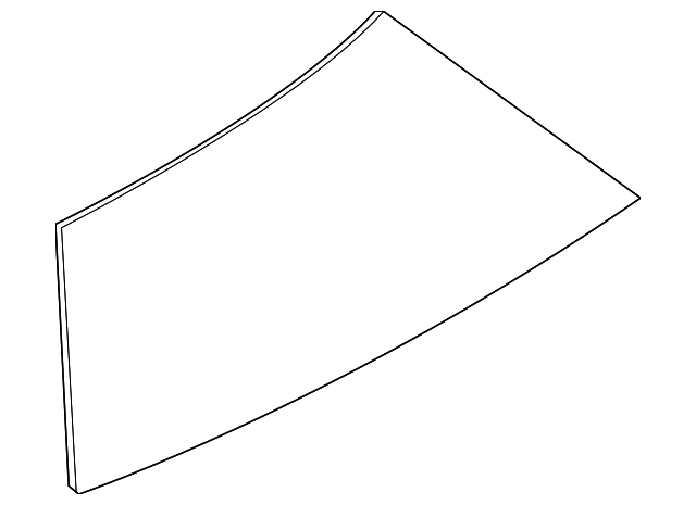 51-37-2-758-802 Деталь QTR GLASS, RIGHT