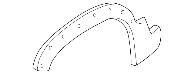 YL8Z-16039-BAA Деталь LOWER MOLDING, LEFT