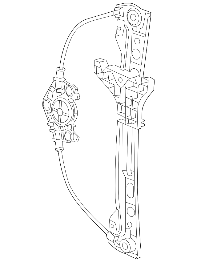 68170374AA Деталь WINDOW REGULATOR, RIGHT
