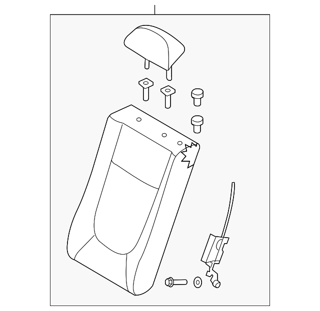 89302-2F701472 Деталь SEAT BACK ASSY, LEFT