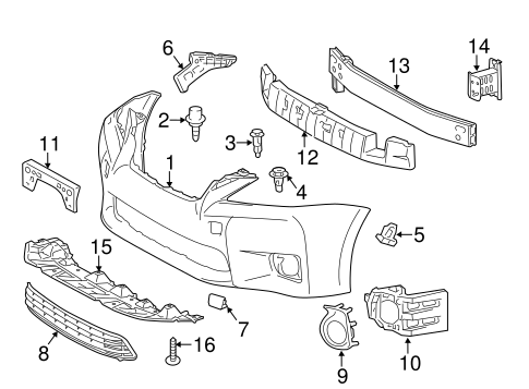 CT200h BUMPER & COMPONENTS - FRONT 2