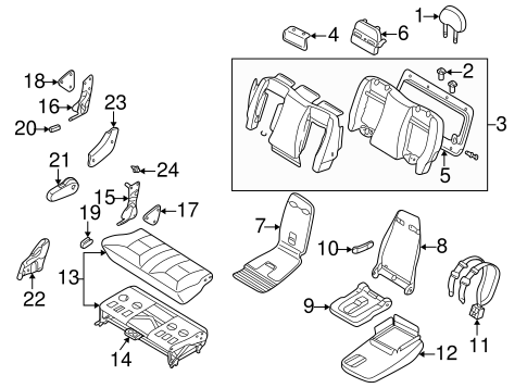 Quest REAR SEAT COMPONENTS