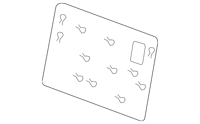 89659ZQ30A Деталь BACK PANEL, LEFT
