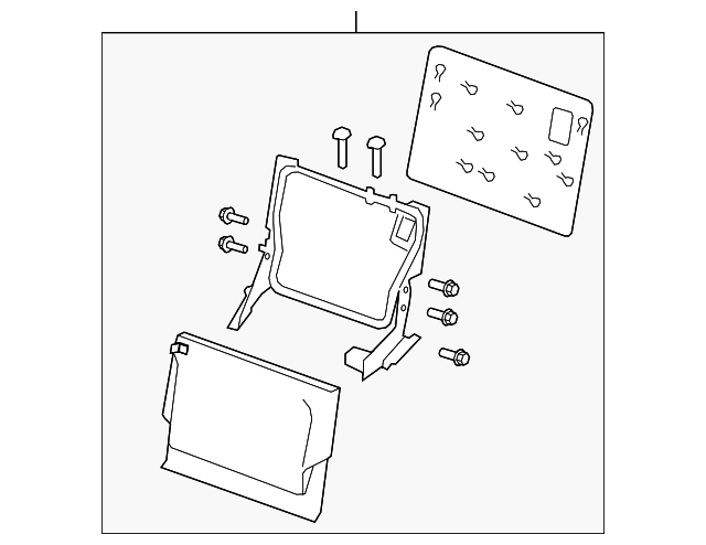 89650ZQ10A Деталь SEAT BACK ASSY, LEFT